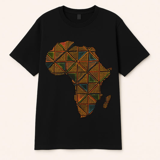 Unisex CUSTOM Colored T-Shirt w/ Africa Map - Delightful Couture