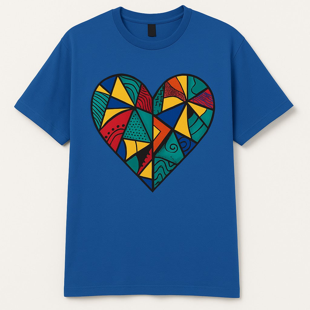 Unisex CUSTOM Colored T-Shirt w/ Heart - Delightful Couture