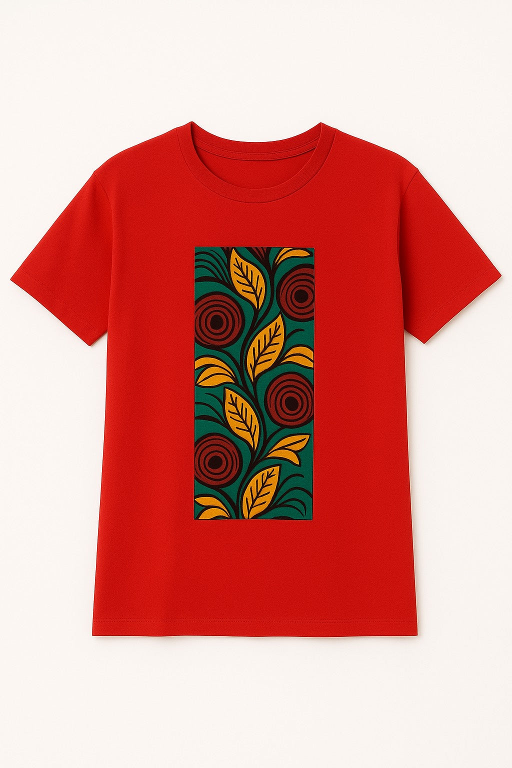 Unisex CUSTOM Colored T-Shirt w/ Rectangular Flower Pattern - Delightful Couture