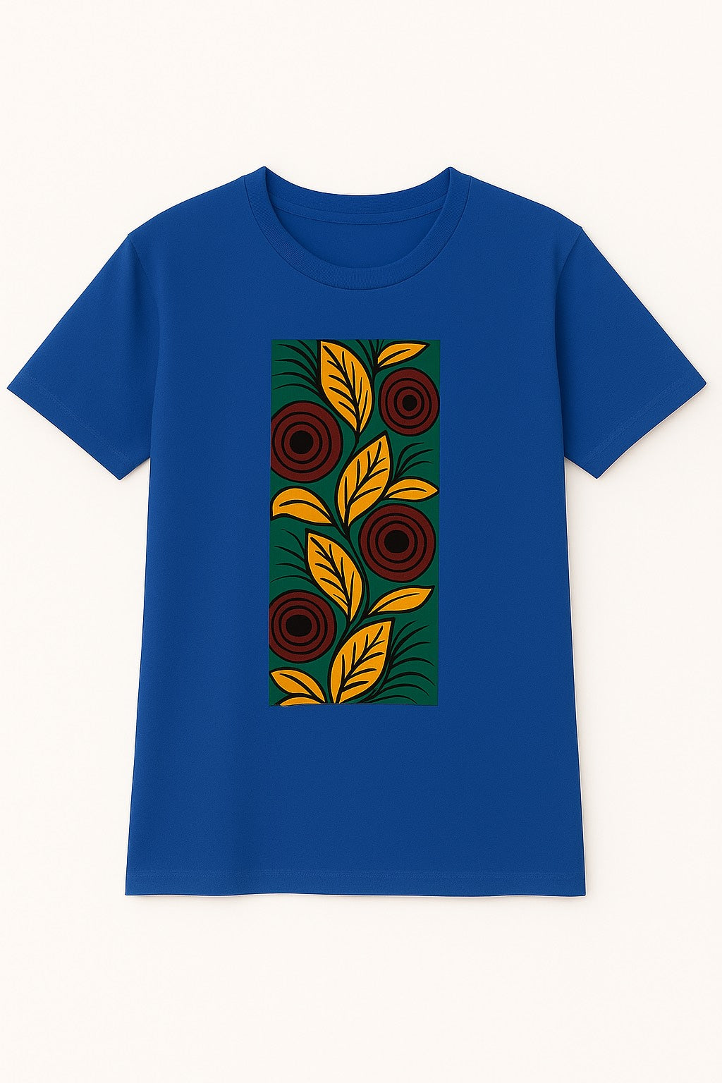 Unisex CUSTOM Colored T-Shirt w/ Rectangular Flower Pattern - Delightful Couture