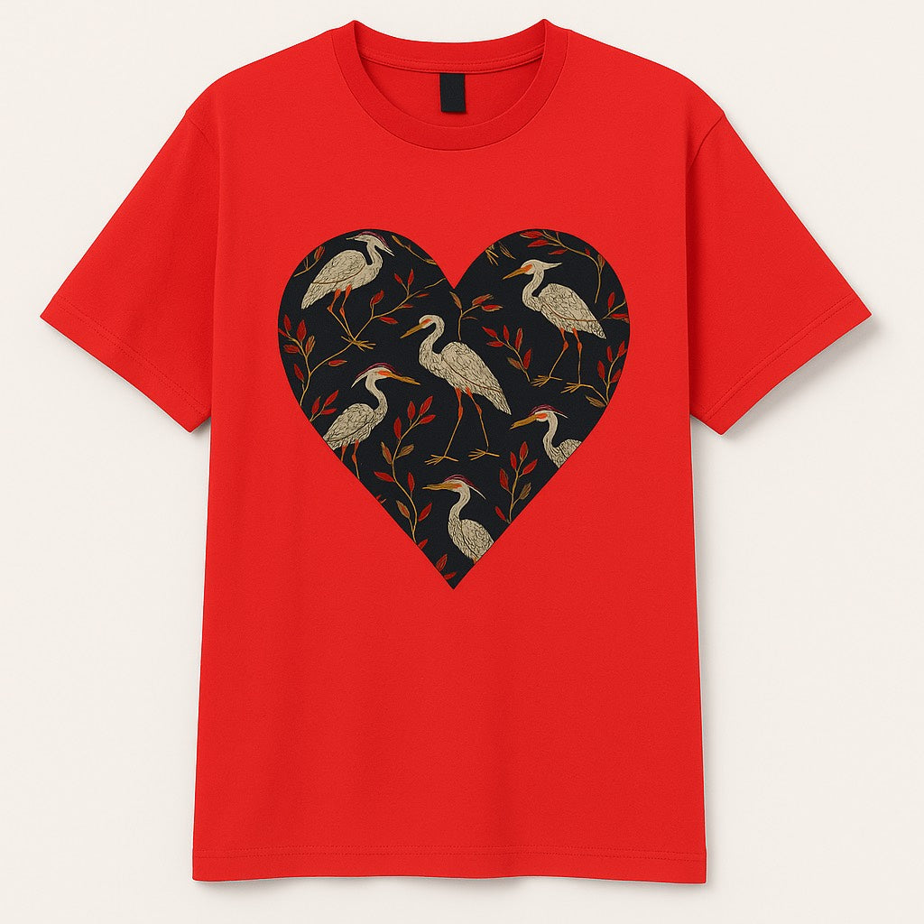 Unisex CUSTOM Colored T-Shirt w/ Heart - Delightful Couture