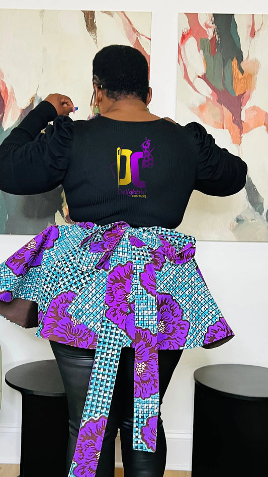 Women's African Print Ankara Peplum | DelightfulCouture