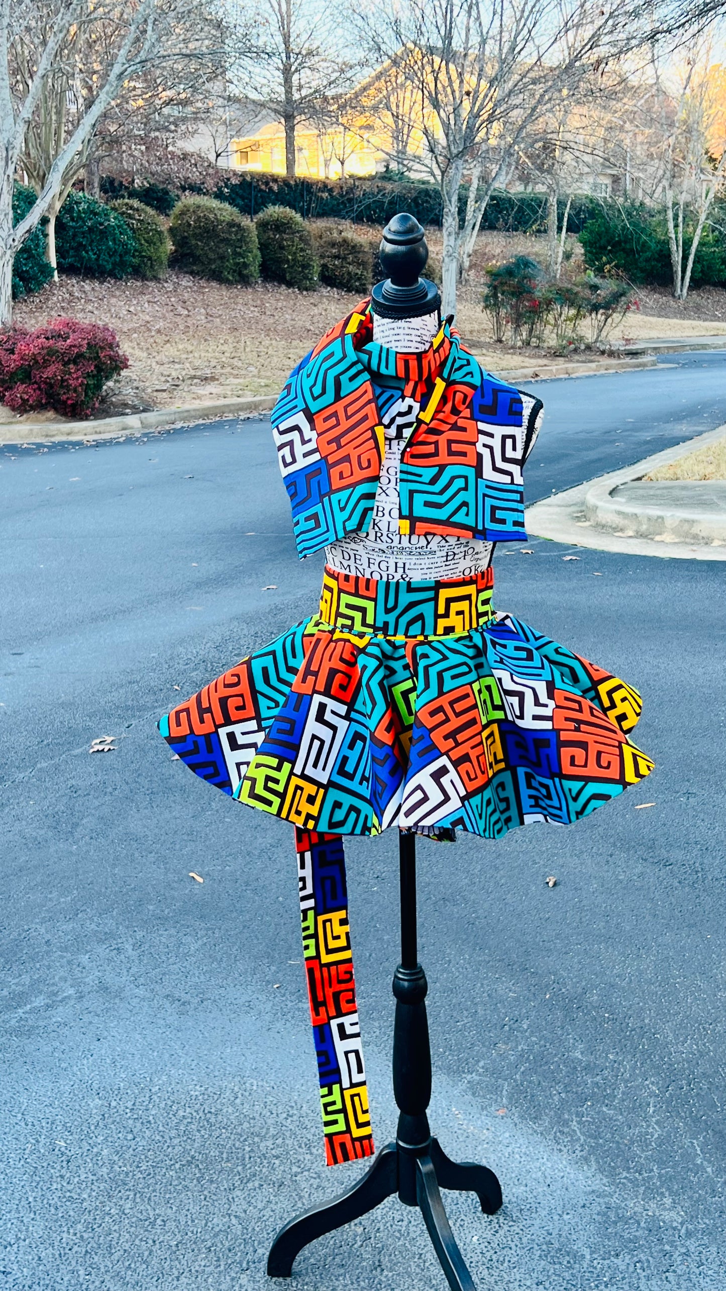 Women's African Print Ankara Peplum | DelightfulCouture