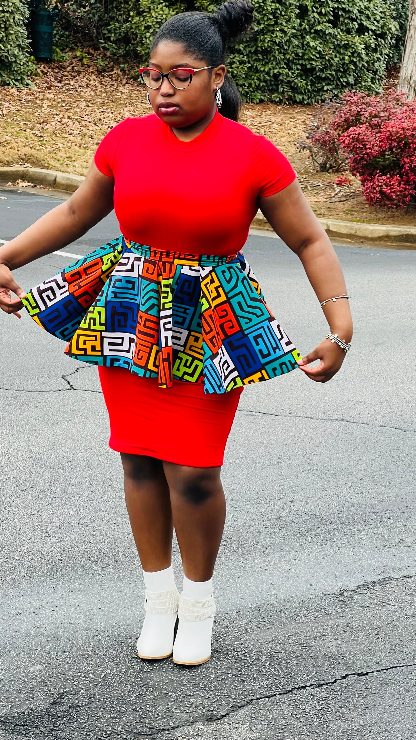 Women's African Print Ankara Peplum | DelightfulCouture