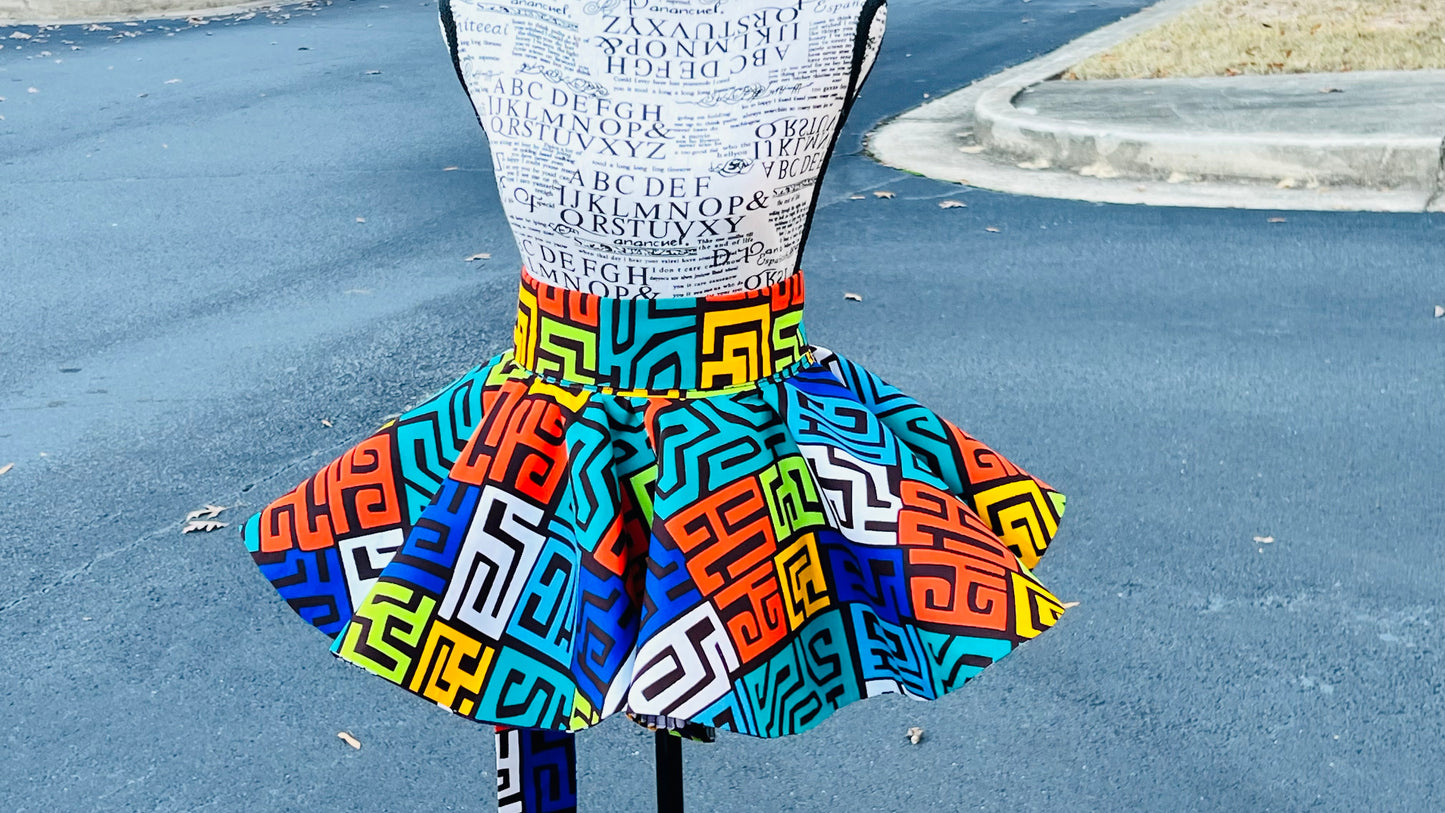 Women's African Print Ankara Peplum | DelightfulCouture