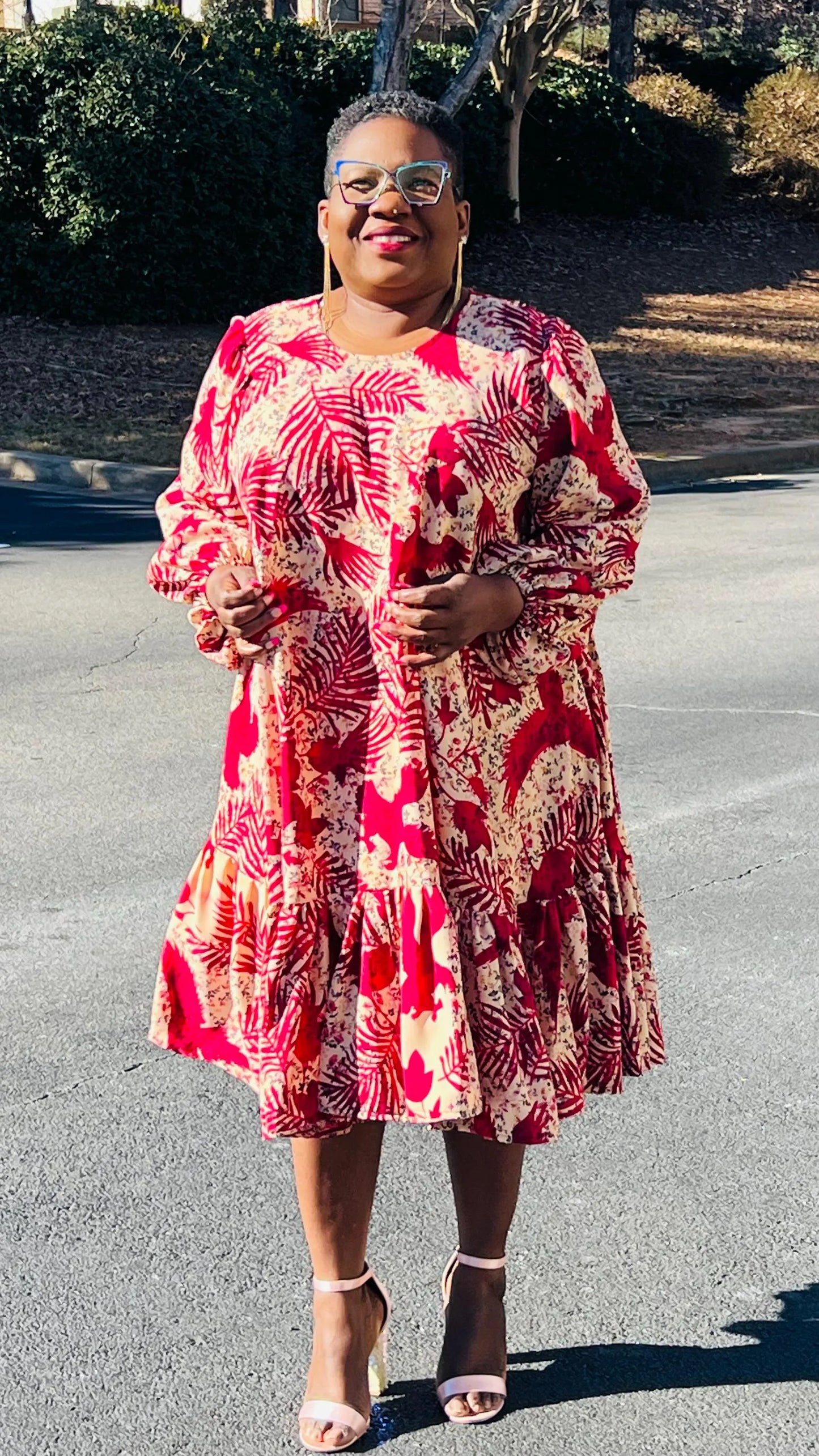 Women's African Style A-Line Dress | DelightfulCouture