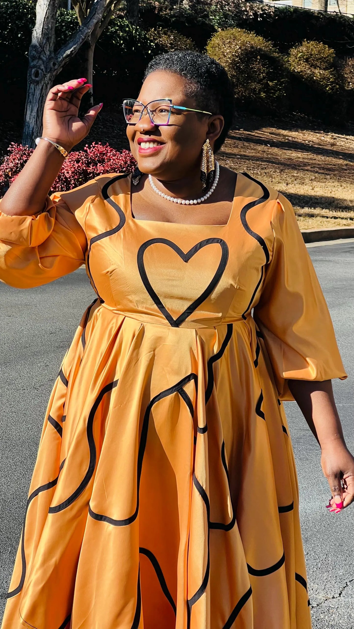 Women's African Style Circle Skirt Dress | DelightfulCouture