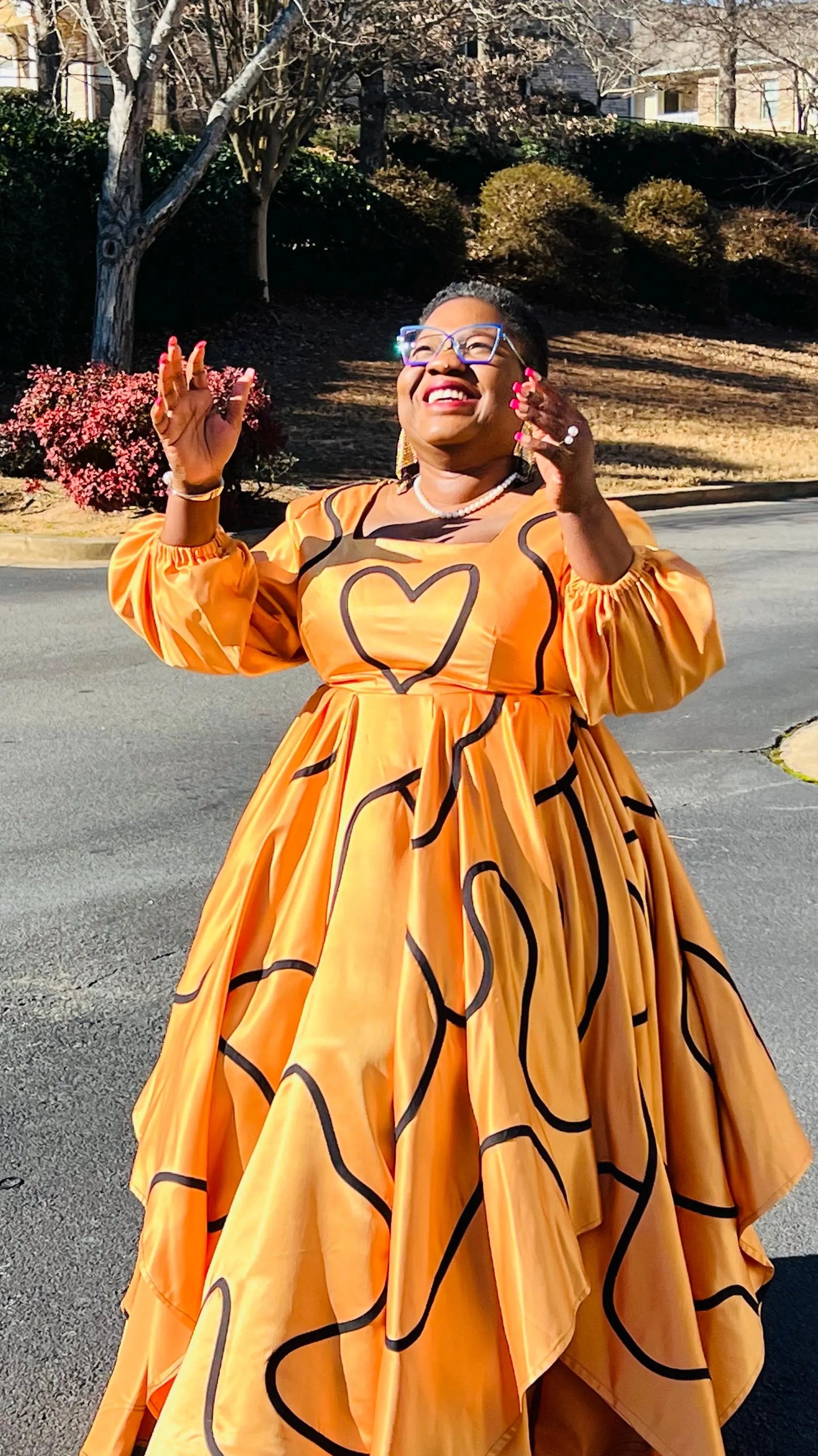 Women's African Style Circle Skirt Dress | DelightfulCouture