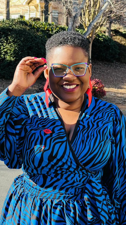 Women's African Style Wrap Top Gathered Skirt | DelightfulCouture