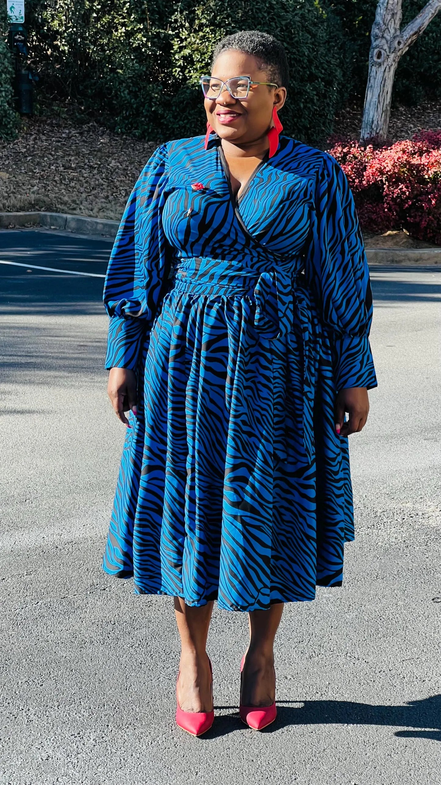 Women's African Style Wrap Top Gathered Skirt | DelightfulCouture