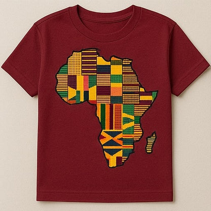 Unisex CUSTOM Colored T-Shirt w/ Africa Map - Delightful Couture