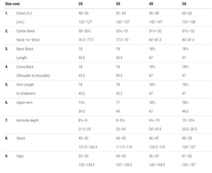 Size Chart (cont.) - ALL Products - Delightful Couture