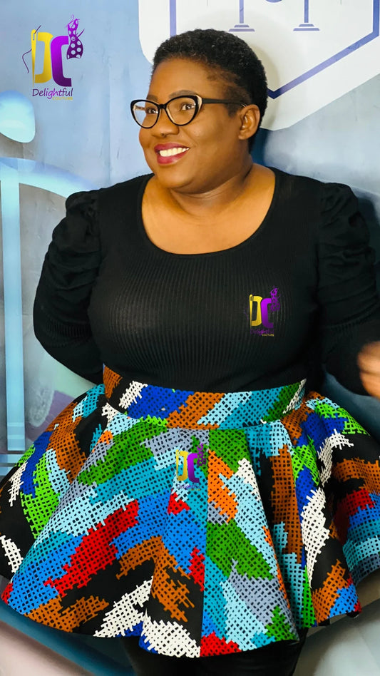 Women's African Print Ankara Peplum | DelightfulCouture