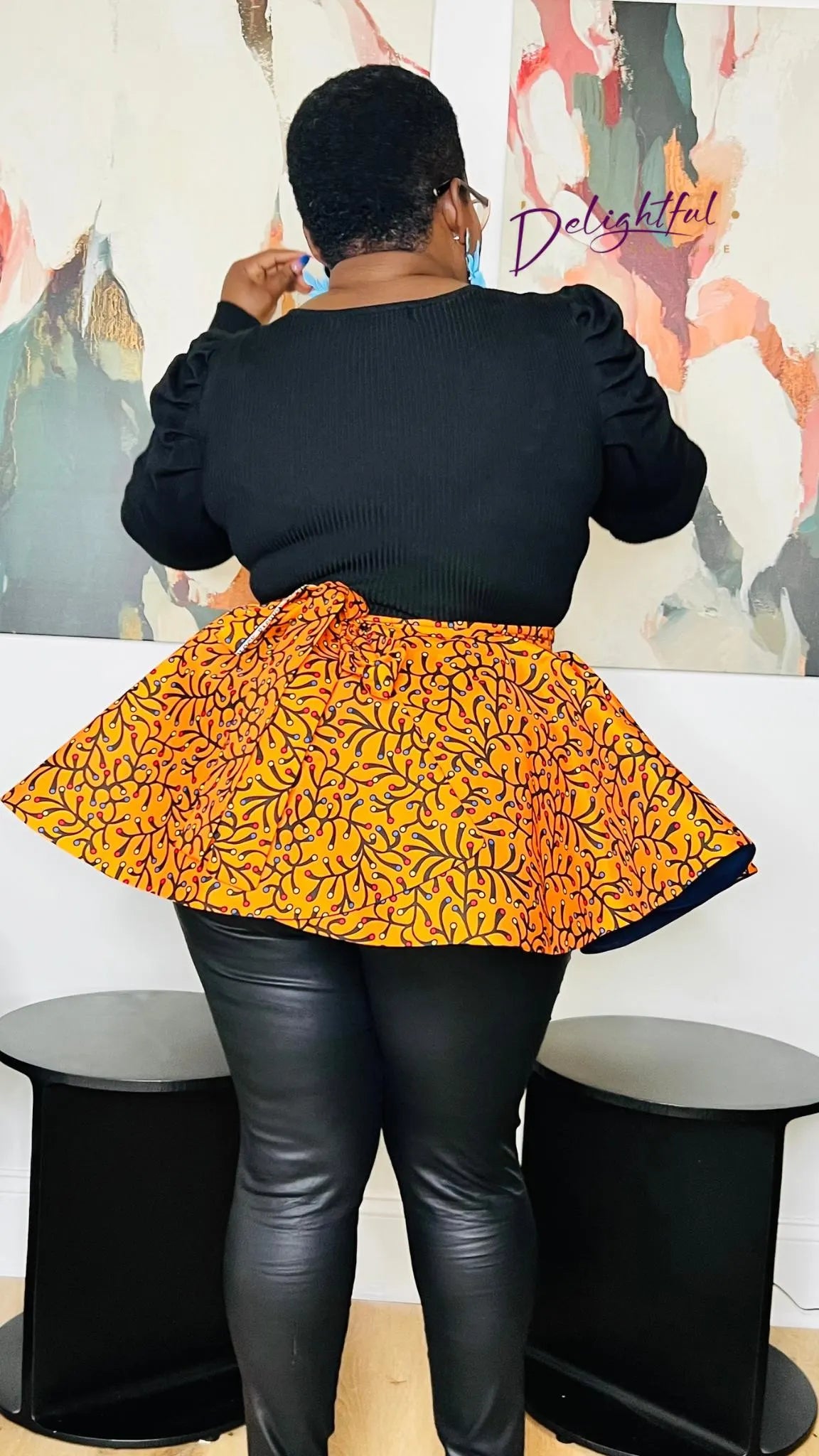 Women's African Print Ankara Peplum | DelightfulCouture