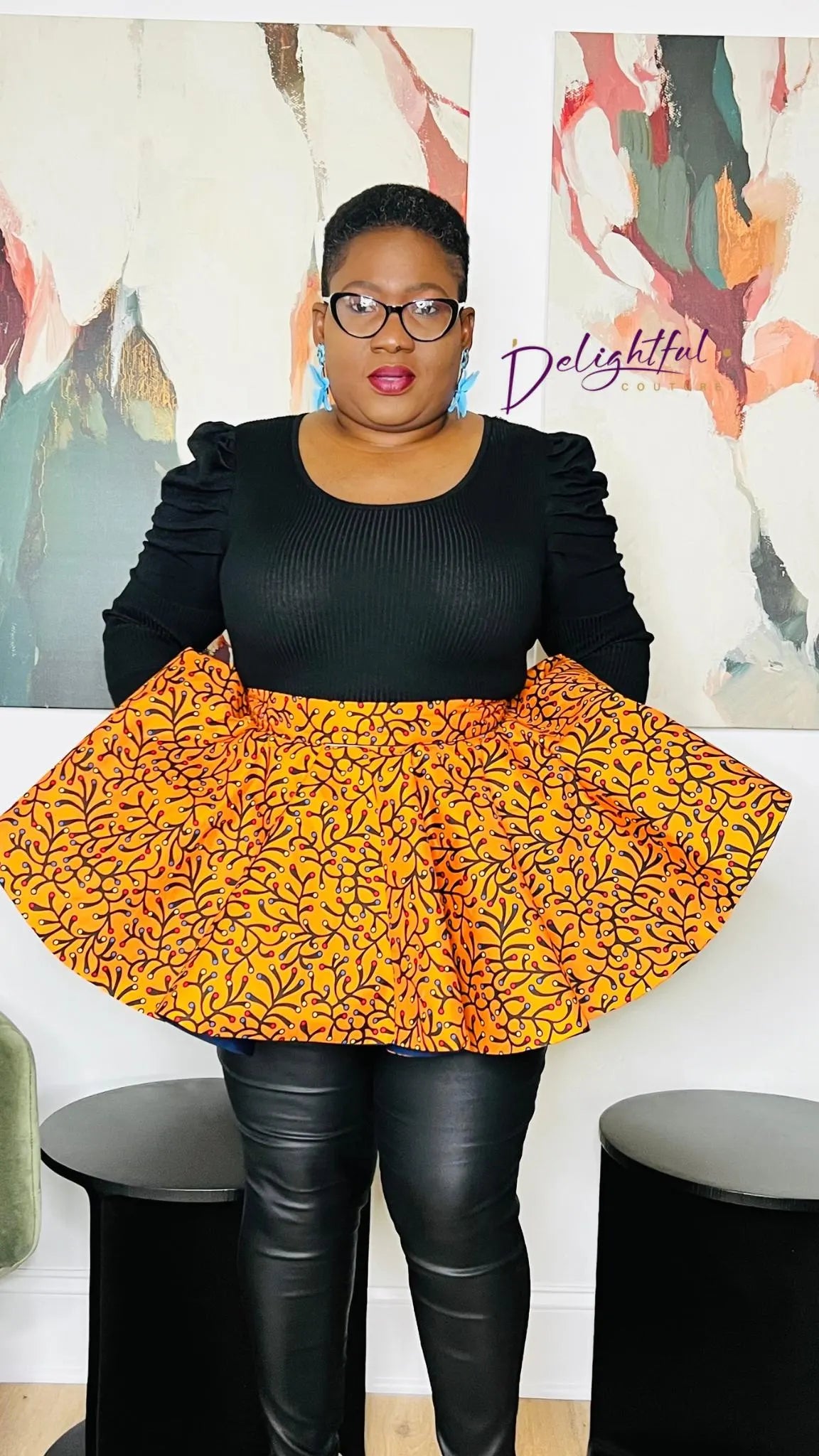 Women's African Print Ankara Peplum | DelightfulCouture