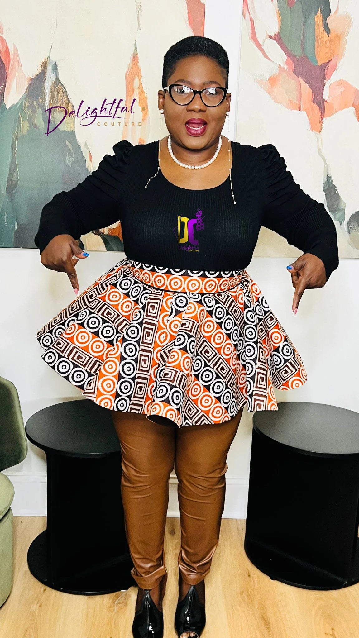Women's African Print Ankara Peplum | DelightfulCouture