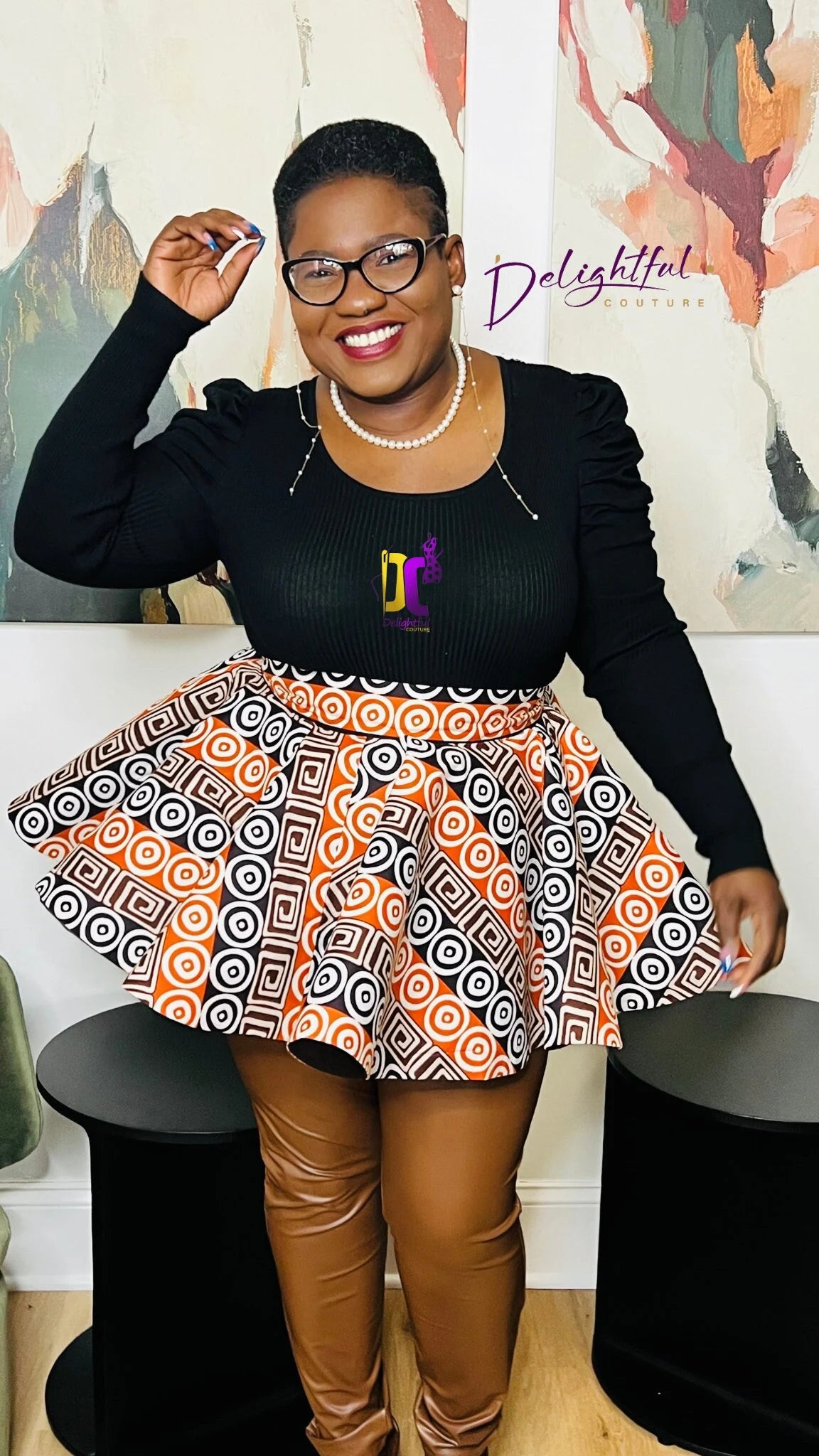 Women's African Print Ankara Peplum | DelightfulCouture