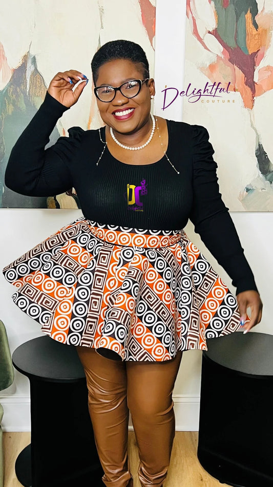 Women's African Print Ankara Peplum | DelightfulCouture