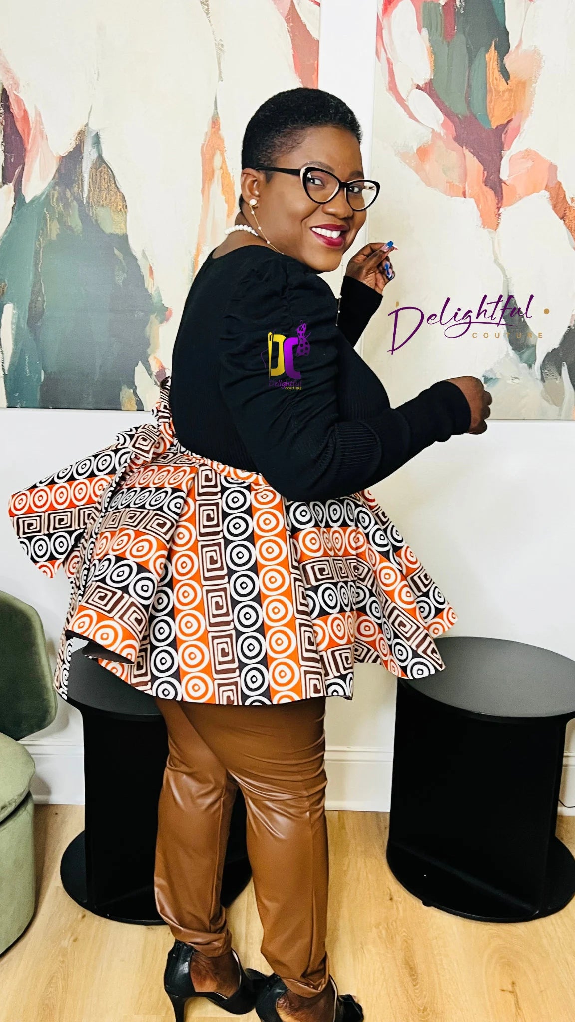 Women's African Print Ankara Peplum | DelightfulCouture