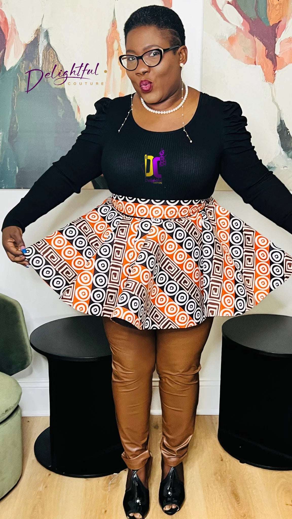 Women's African Print Ankara Peplum | DelightfulCouture