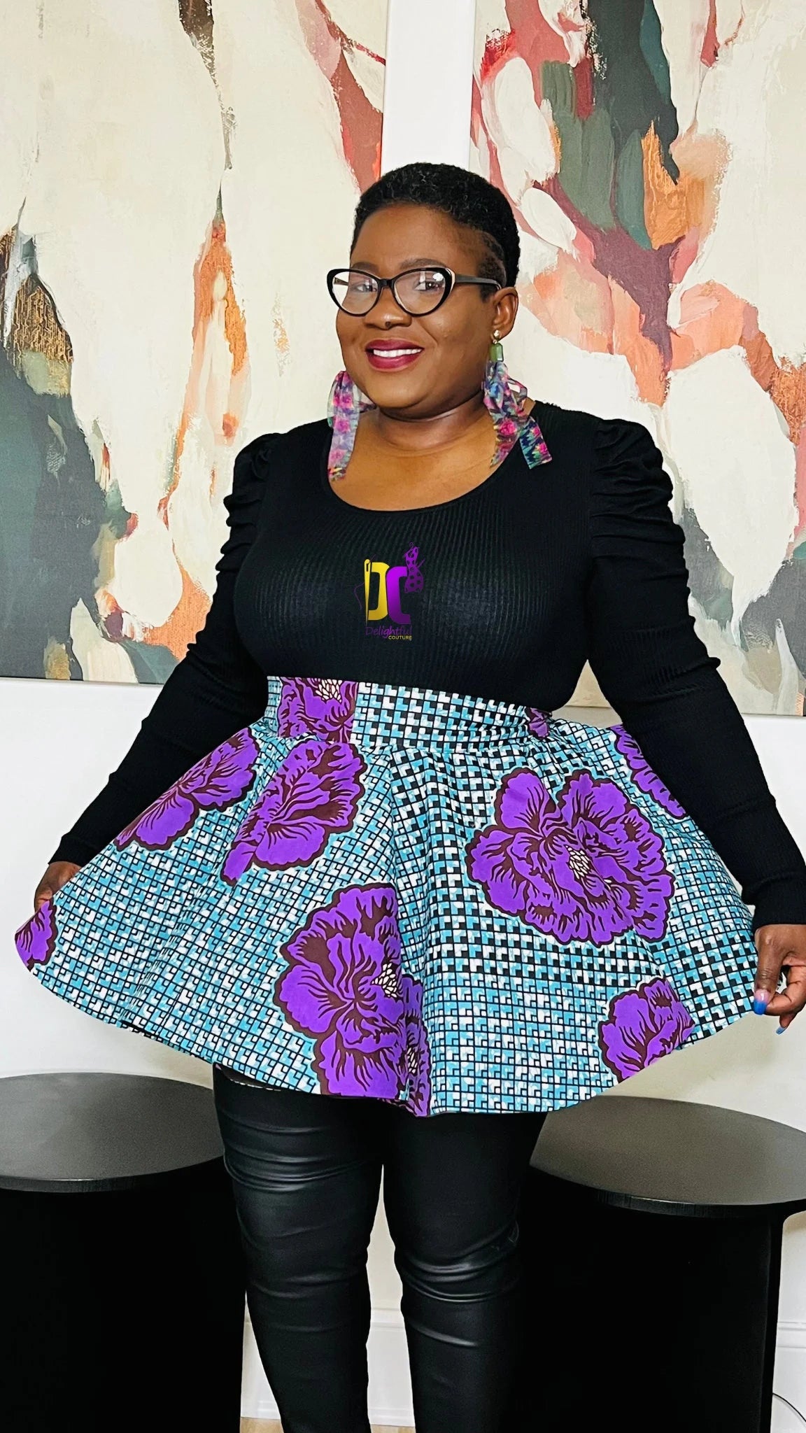 Women's African Print Ankara Peplum | DelightfulCouture