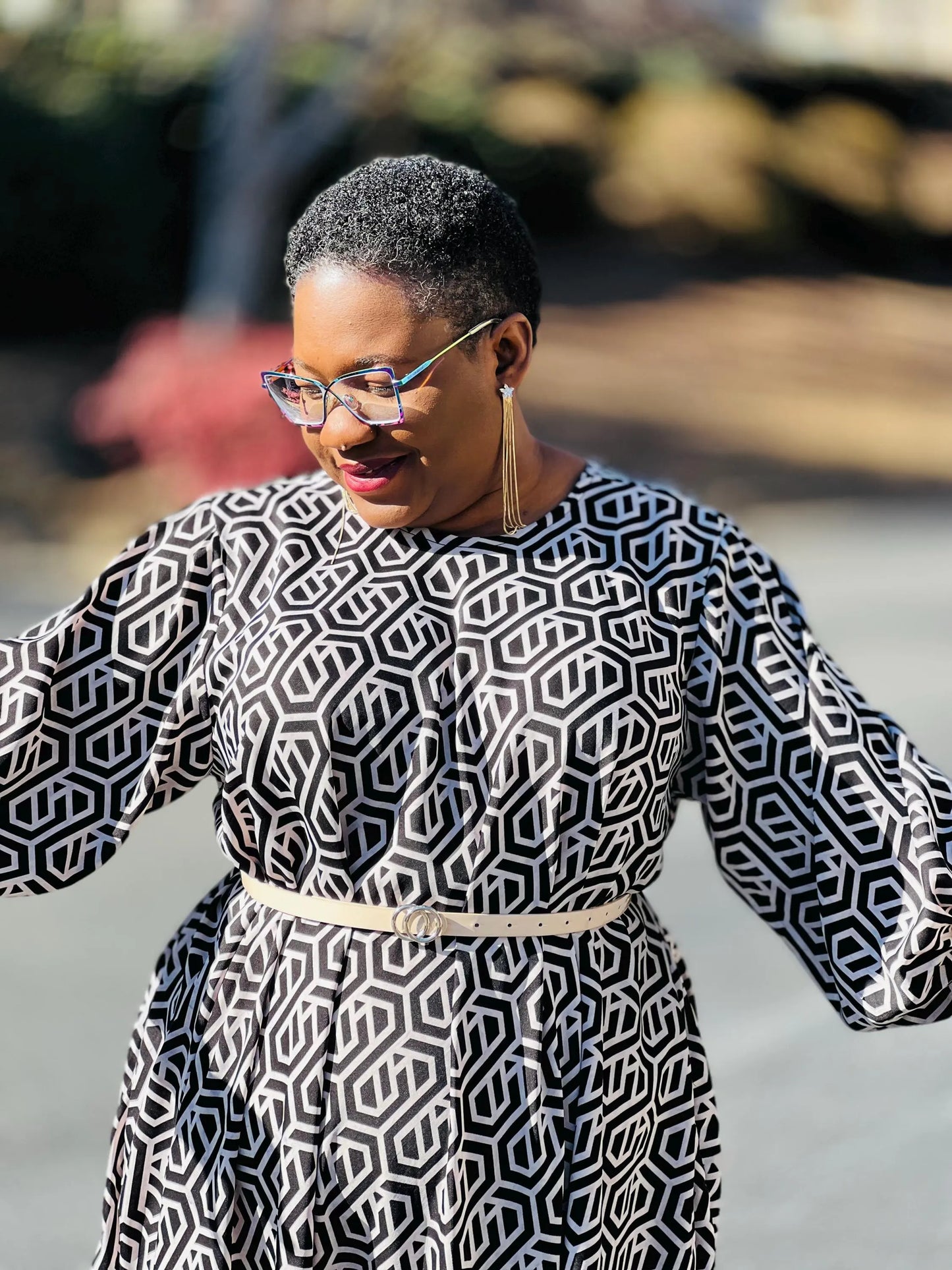 Women's African Style A-Line Dress | DelightfulCouture