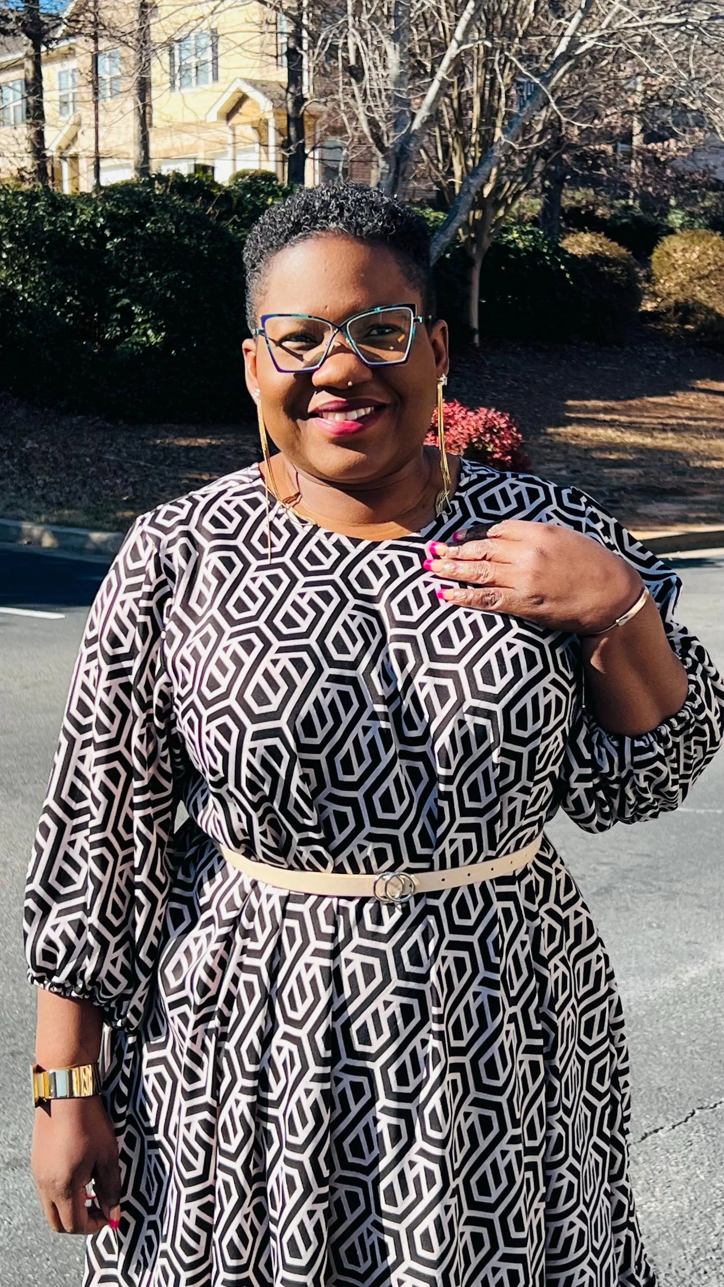 Women's African Style A-Line Dress | DelightfulCouture