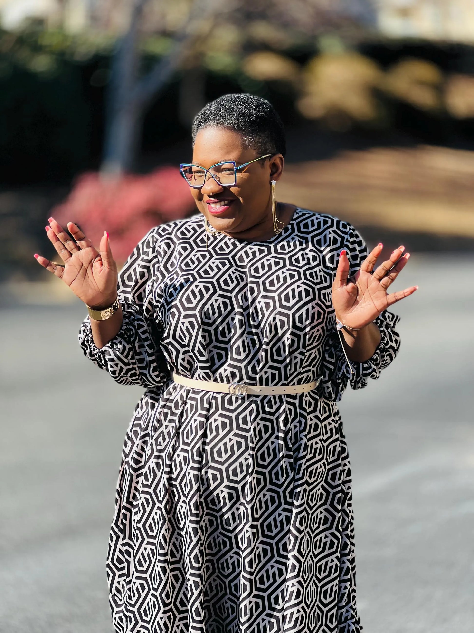 Women's African Style A-Line Dress | DelightfulCouture