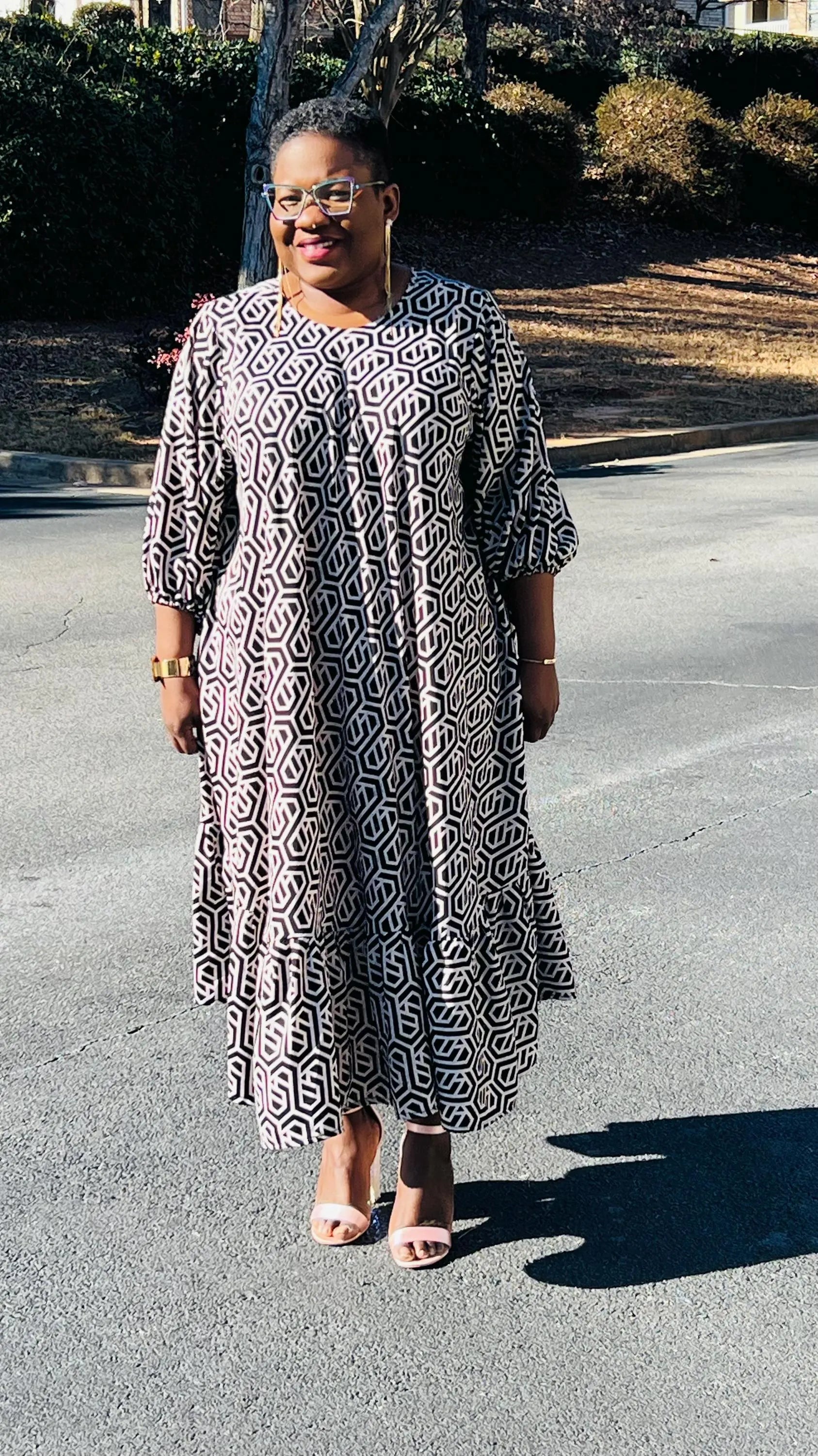 Women's African Style A-Line Dress | DelightfulCouture