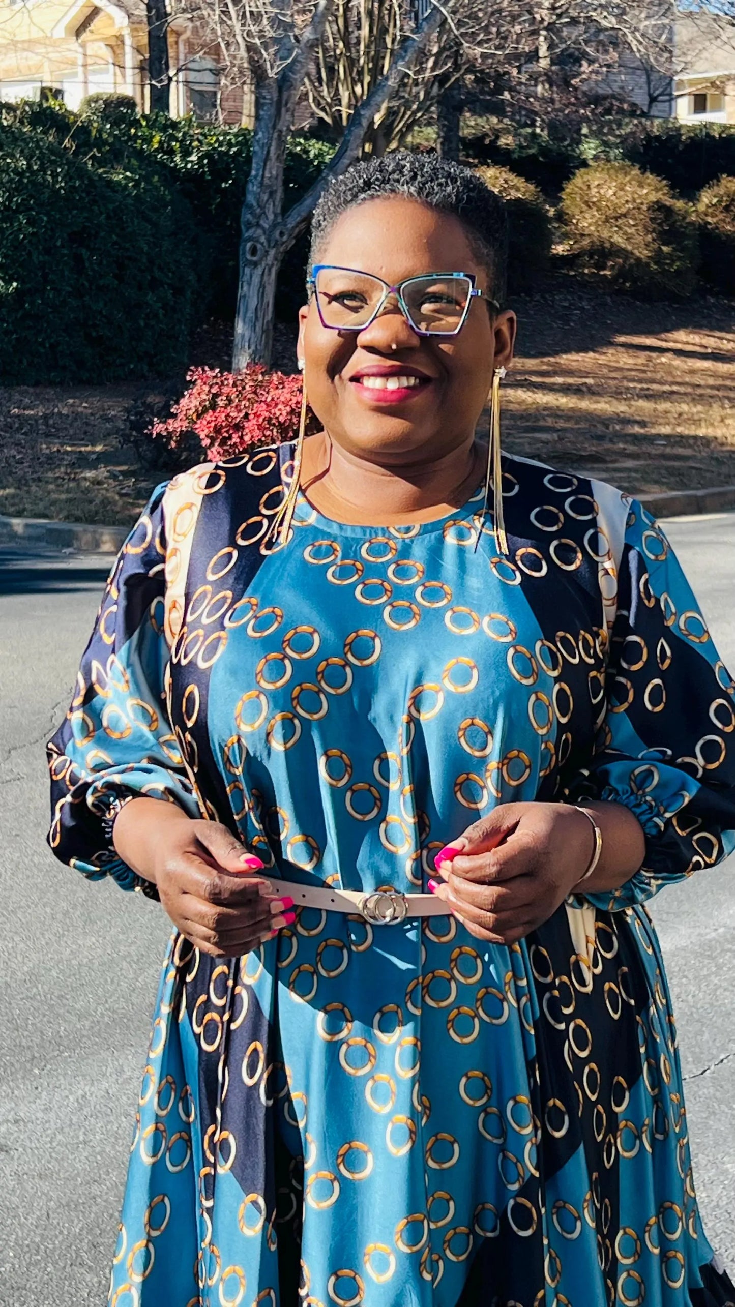 Women's African Style A-Line Dress | DelightfulCouture