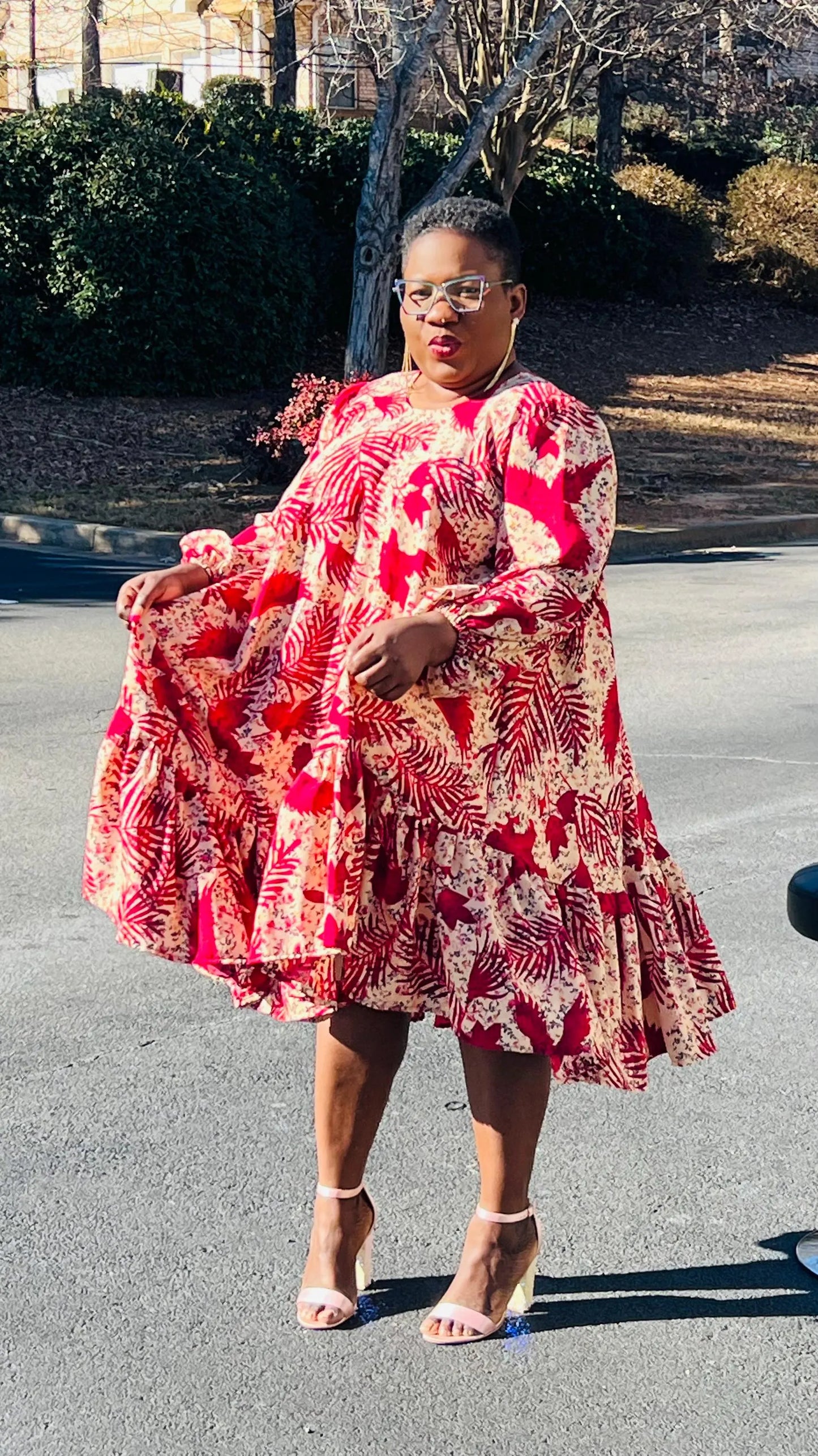 Women's African Style A-Line Dress | DelightfulCouture