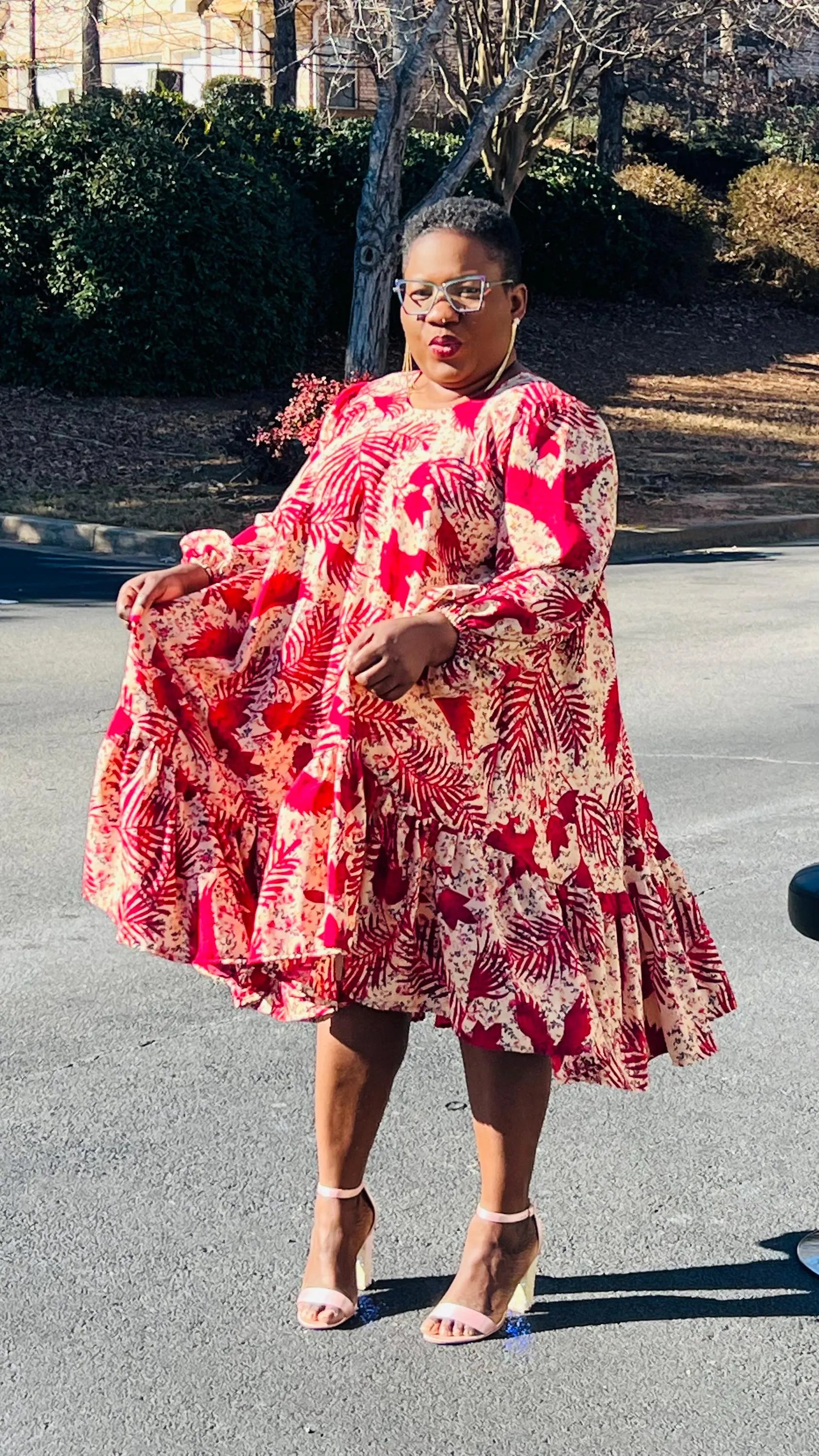 Women's African Style A-Line Dress | DelightfulCouture