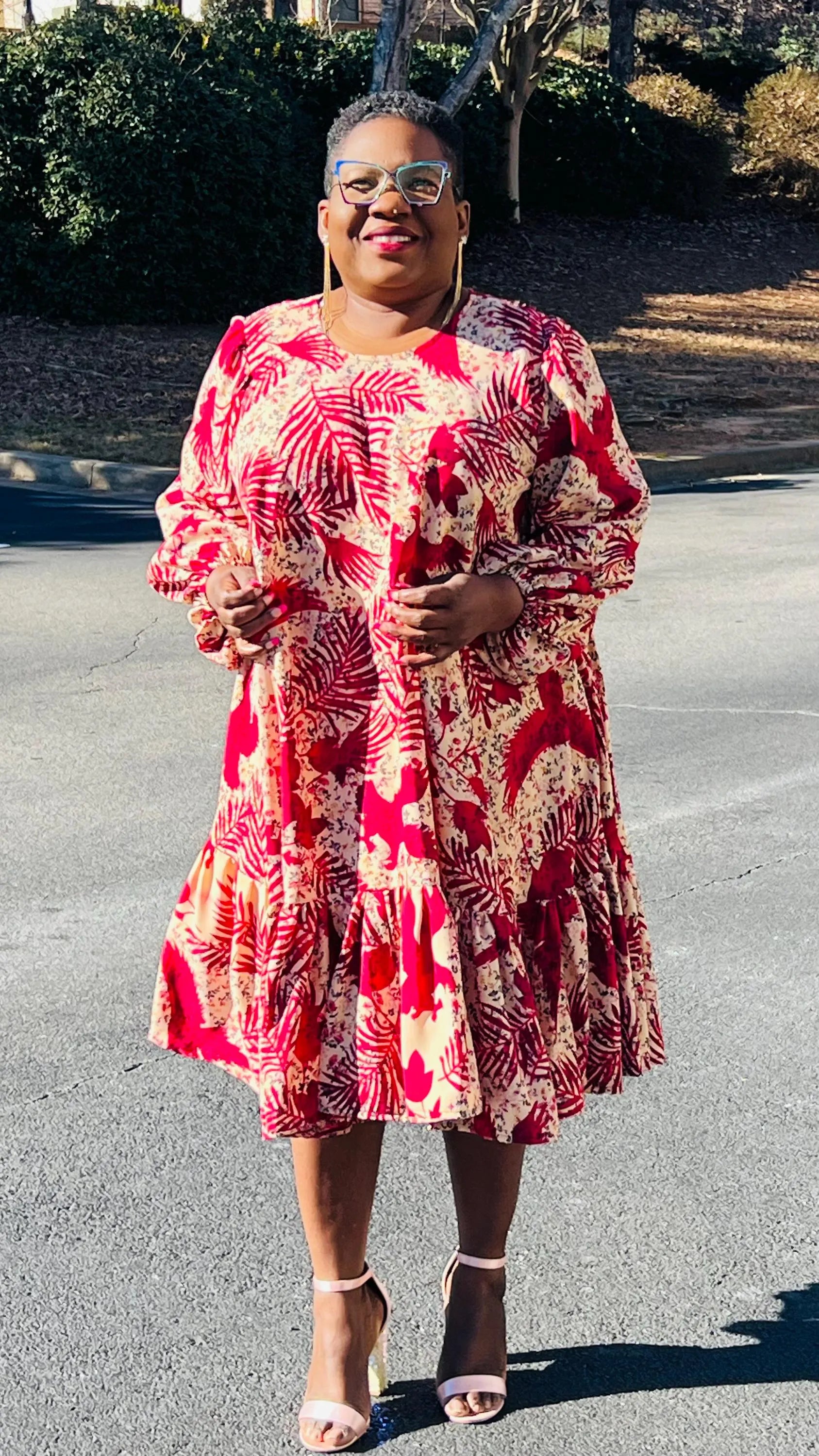 Women's African Style A-Line Dress | DelightfulCouture