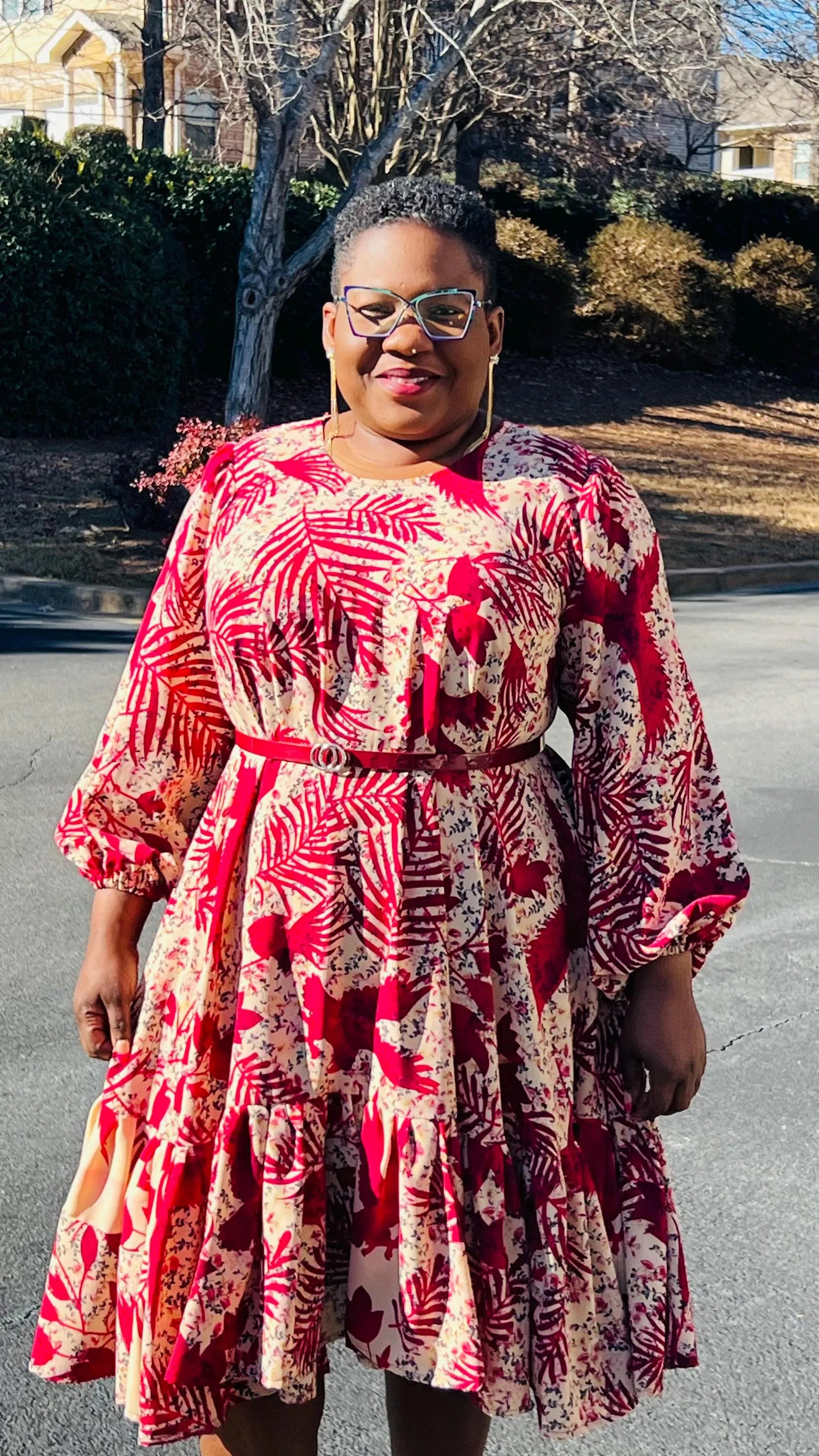 Women's African Style A-Line Dress | DelightfulCouture