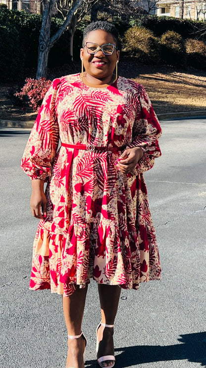 Women's African Style A-Line Dress | DelightfulCouture