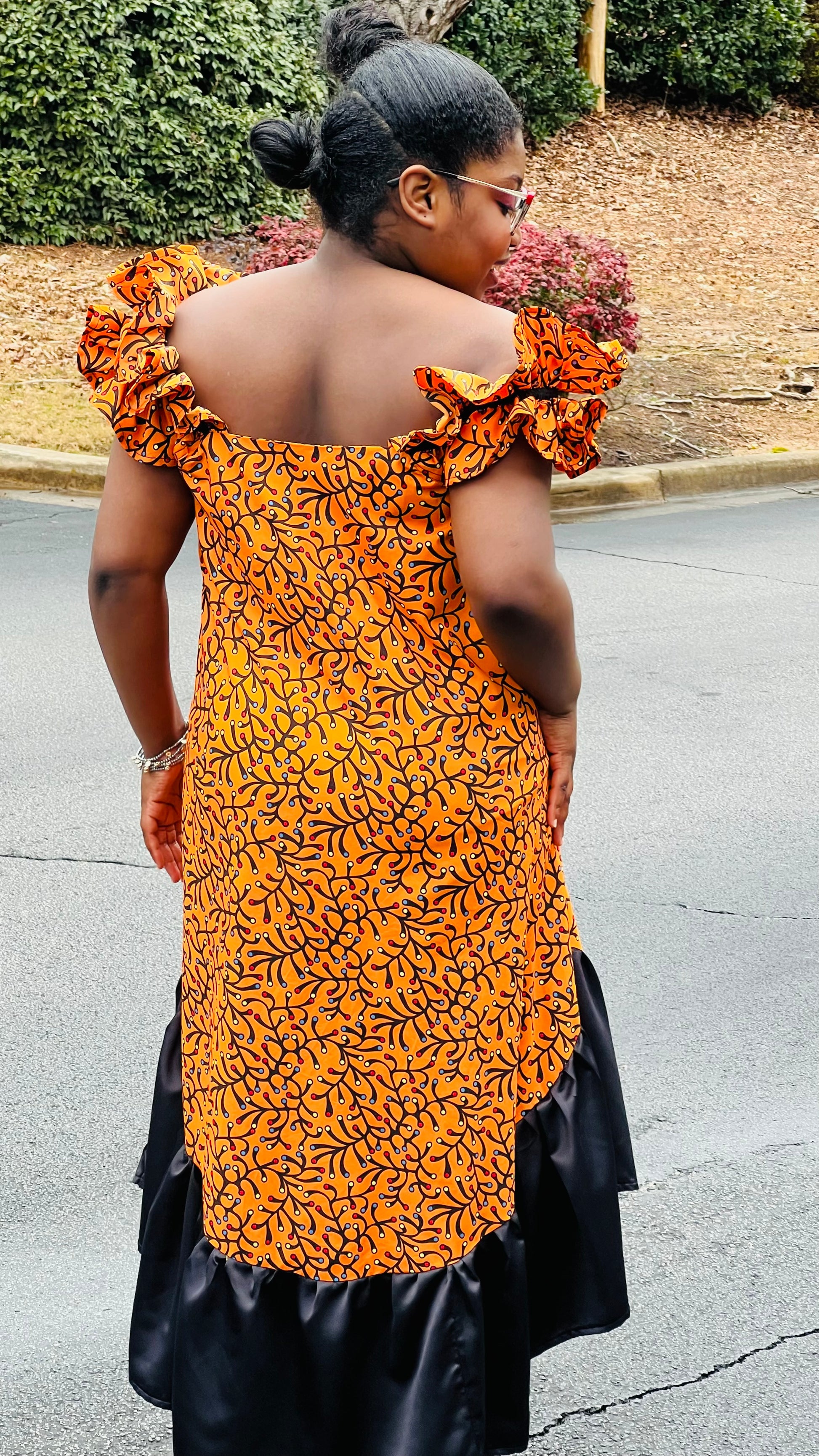 Women's African Style A-Line Dress | DelightfulCouture