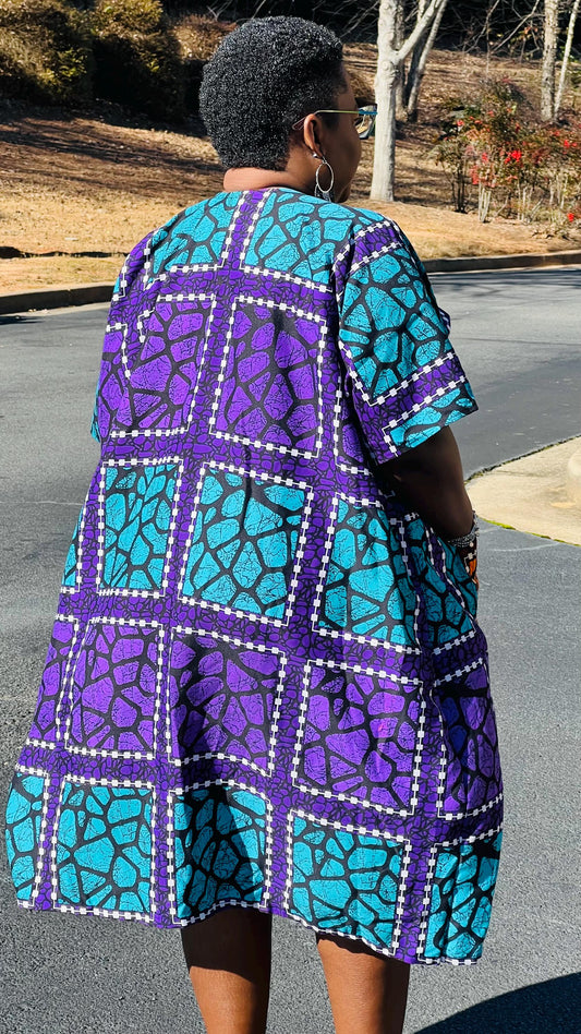 Women's African Style Bubu Gown | DelightfulCouture