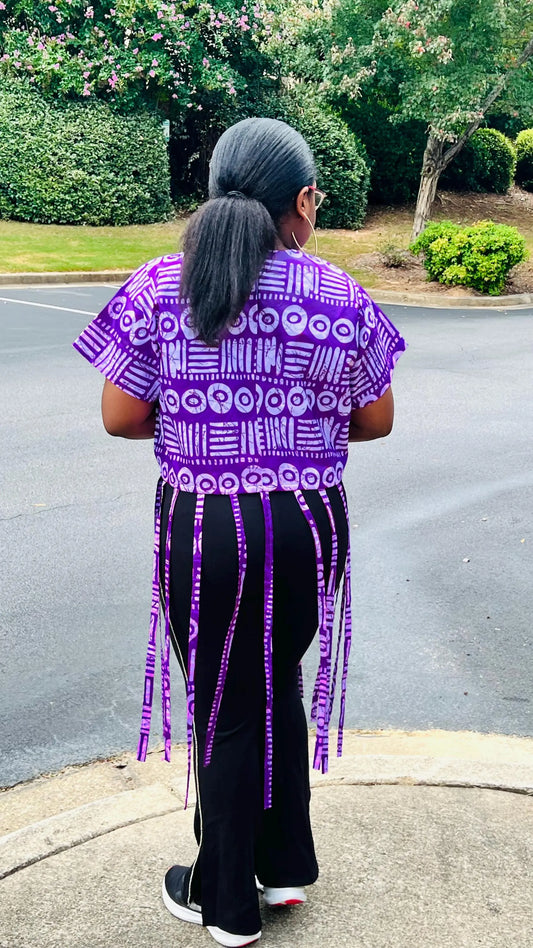 Women's African Style Crop Top | DelightfulCouture