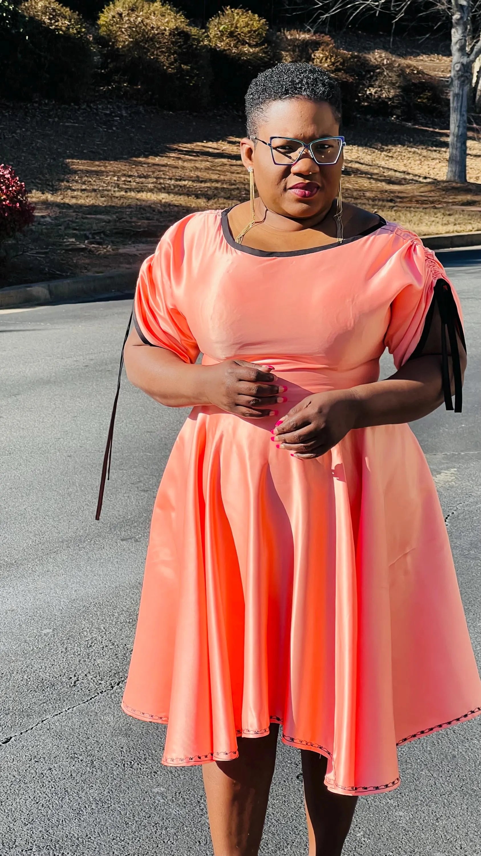Women's African Style Off-Shoulder Circle Skirt Dress | DelightfulCouture